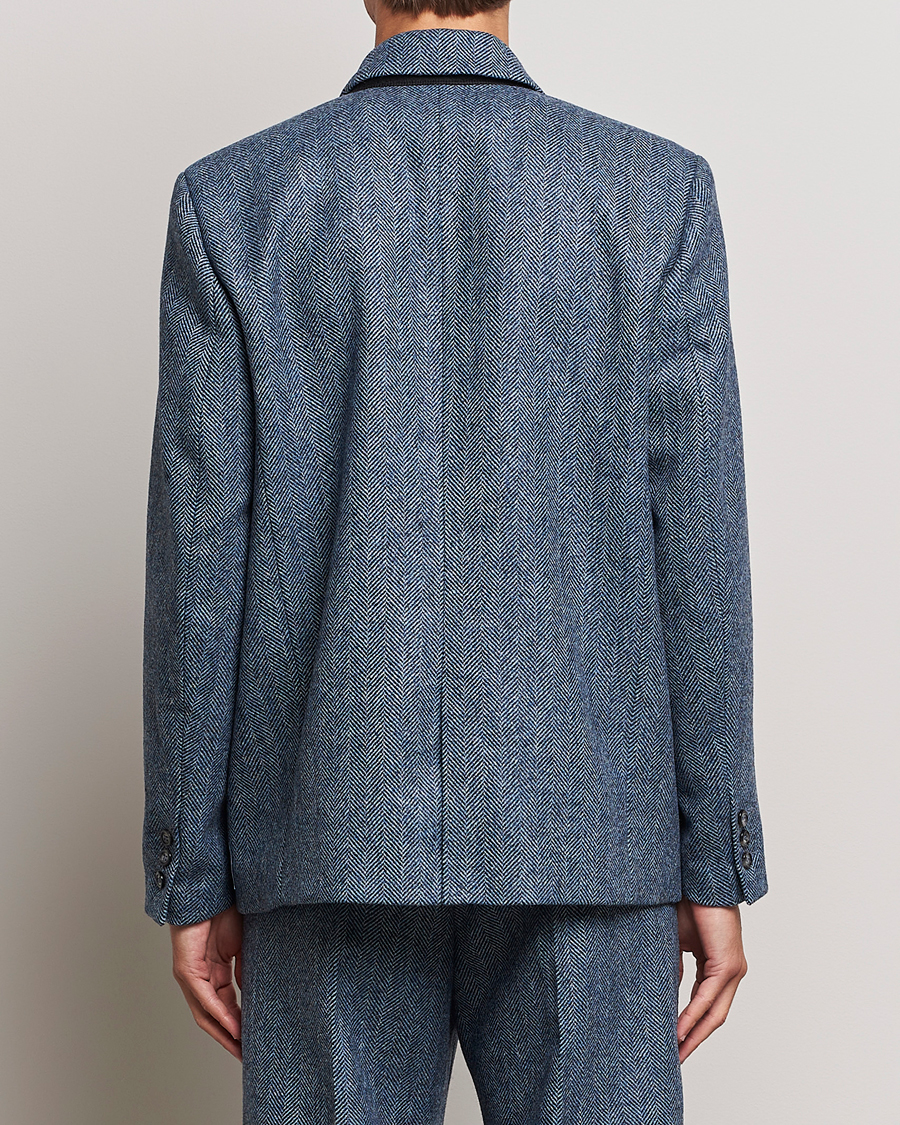 Mies | Pikkutakit | Palmes | Double Blaze Tweed Sport Coat Navy Herringbone