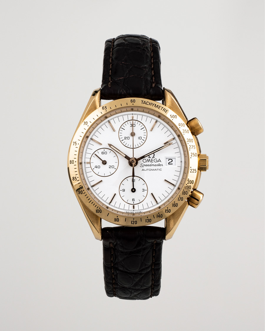 Mies | Omega Pre-Owned Speedmaster Date 18K 3611.20.29 Steel White | Omega Pre-Owned | Speedmaster Date 18K 3611.20.29 Steel White