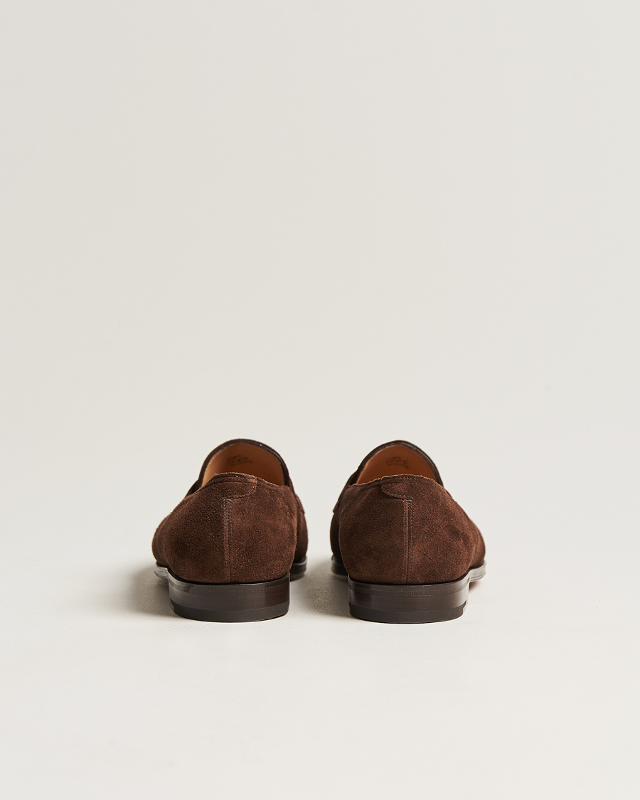 Mies | Loaferit | John Lobb | Lopez Penny Loafer Dark Brown Suede