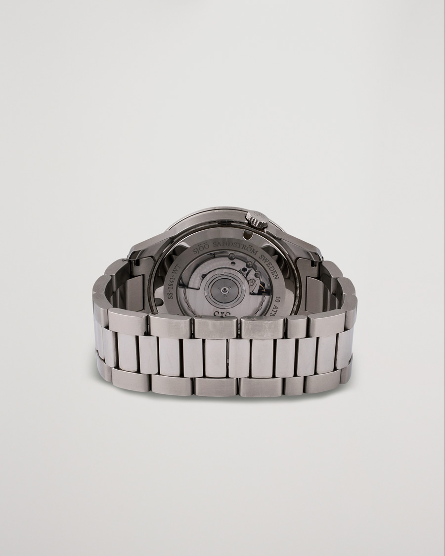 Mies | Sjöö Sandström Pre-Owned Royal Steel Worldstimer 41mm SS-1841-WT Steel Black | Sjöö Sandström Pre-Owned | Royal Steel Worldstimer 41mm SS-1841-WT Steel Black