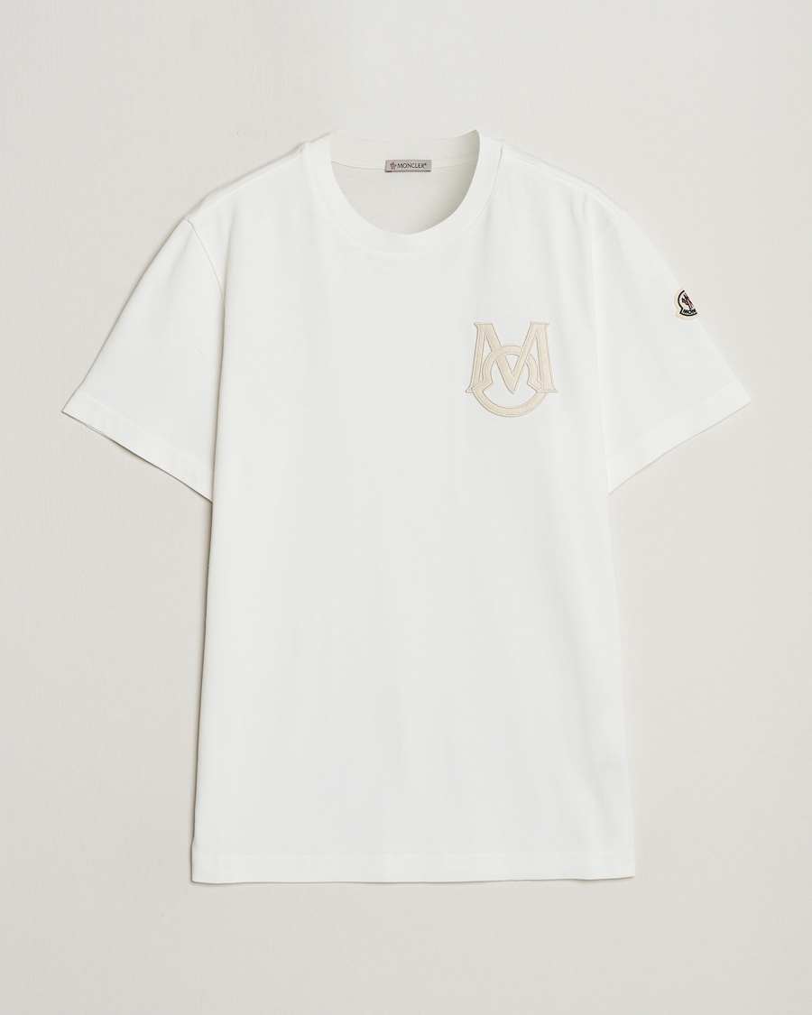 Mies | T-paidat | Moncler | Embossed Logo T-shirt White