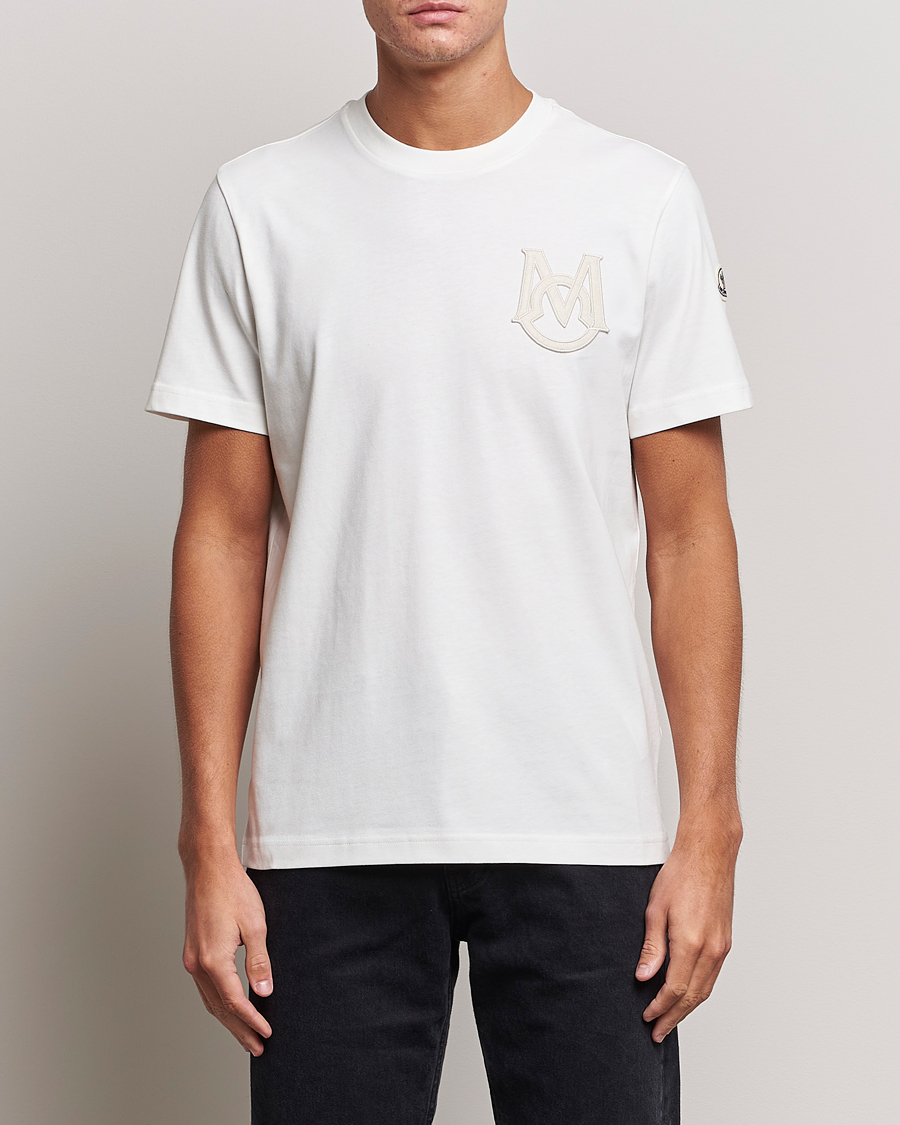 Mies | T-paidat | Moncler | Embossed Logo T-shirt White