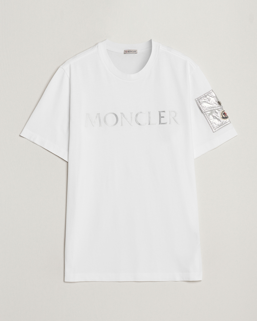 Mies | T-paidat | Moncler | Sleeve Pocket T-shirt White