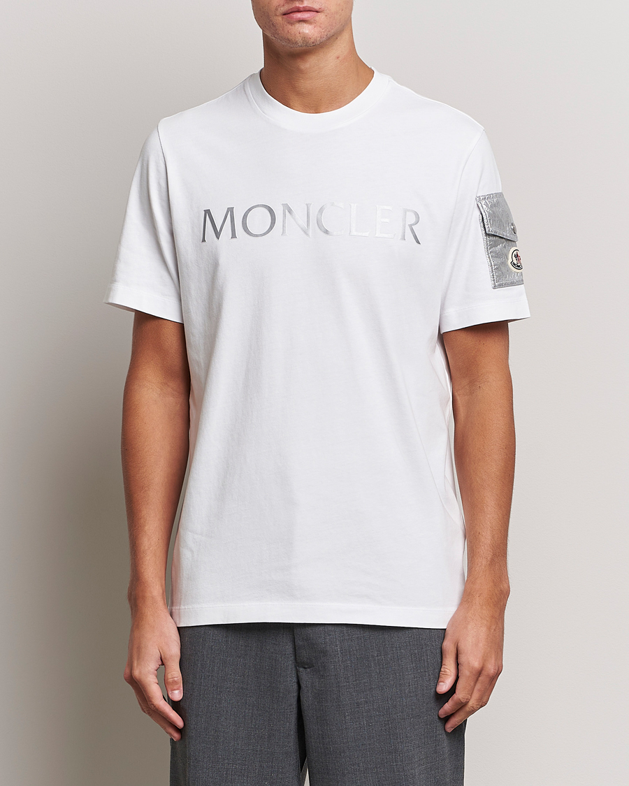 Mies | T-paidat | Moncler | Sleeve Pocket T-shirt White