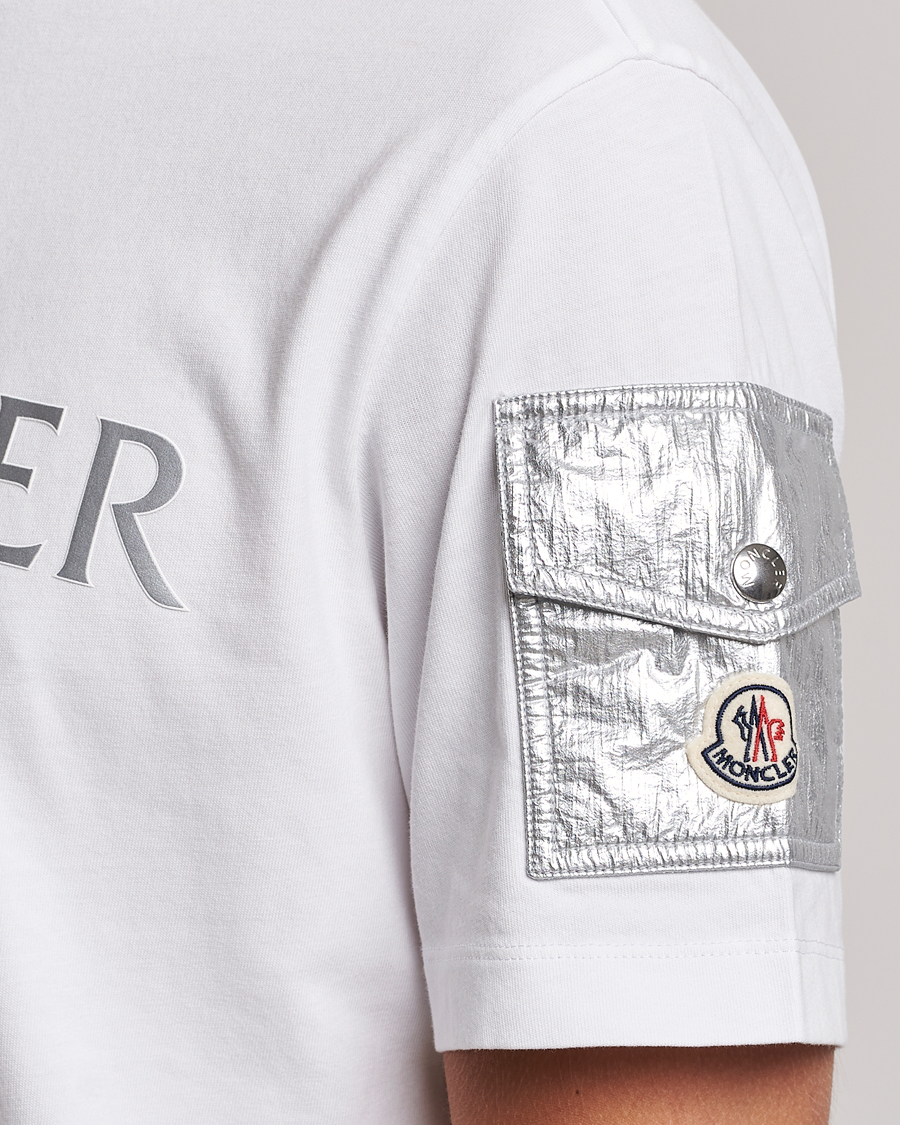 Mies | T-paidat | Moncler | Sleeve Pocket T-shirt White
