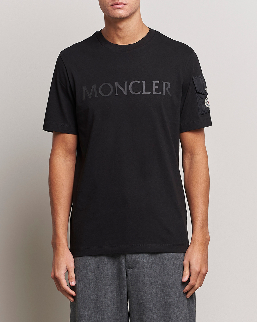 Mies | T-paidat | Moncler | Sleeve Pocket T-shirt Black