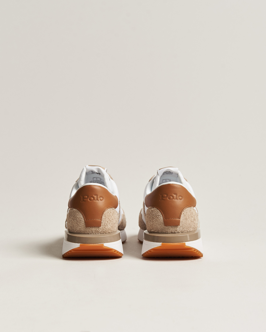 Mies | Polo Ralph Lauren Train 89 Running Sneaker White/Brown | Polo Ralph Lauren | Train 89 Running Sneaker White/Brown