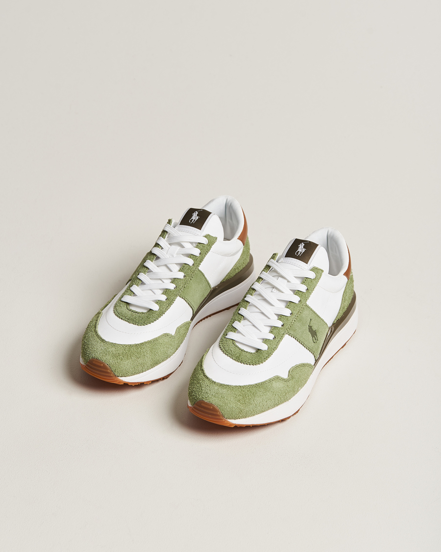 Mies |  | Polo Ralph Lauren | Train 89 Running Sneaker White/Olive