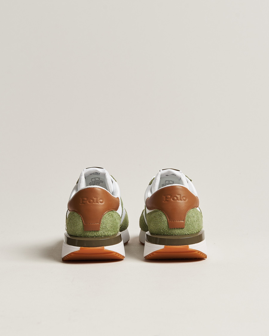 Mies | Polo Ralph Lauren Train 89 Running Sneaker White/Olive | Polo Ralph Lauren | Train 89 Running Sneaker White/Olive