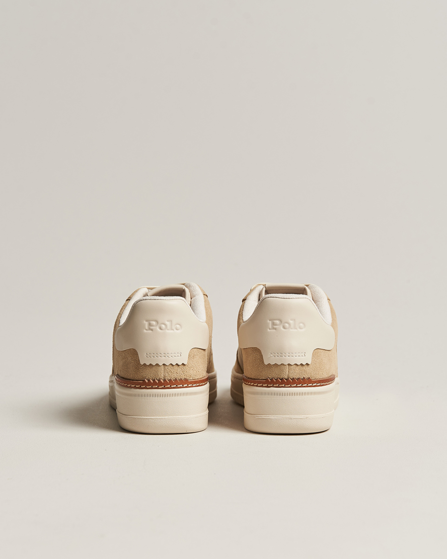 Mies | Polo Ralph Lauren Masters Court Suede Sneaker Bone/Ecru | Polo Ralph Lauren | Masters Court Suede Sneaker Bone/Ecru