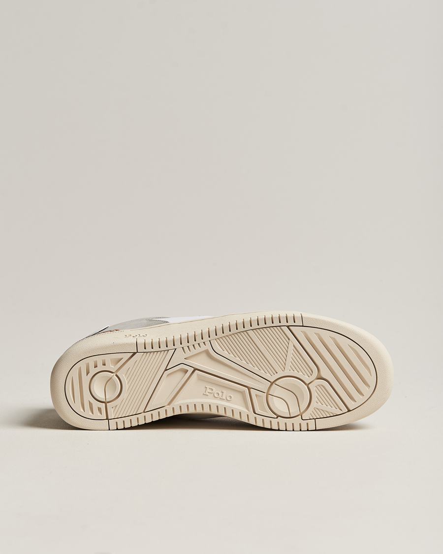 Mies | Polo Ralph Lauren Masters Court Suede Sneaker Grey/White | Polo Ralph Lauren | Masters Court Suede Sneaker Grey/White