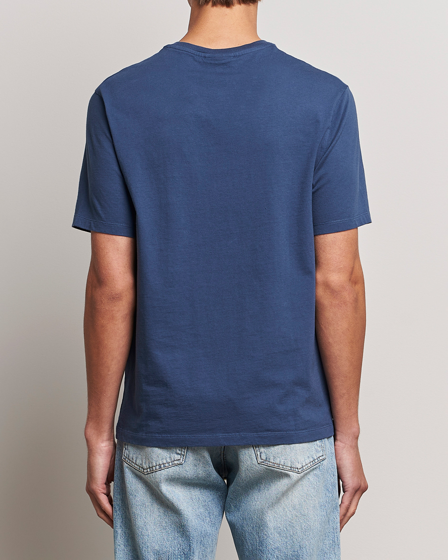 Mies | T-paidat | Maison Kitsuné | Mini Handwriting T-shirt Blue Denim