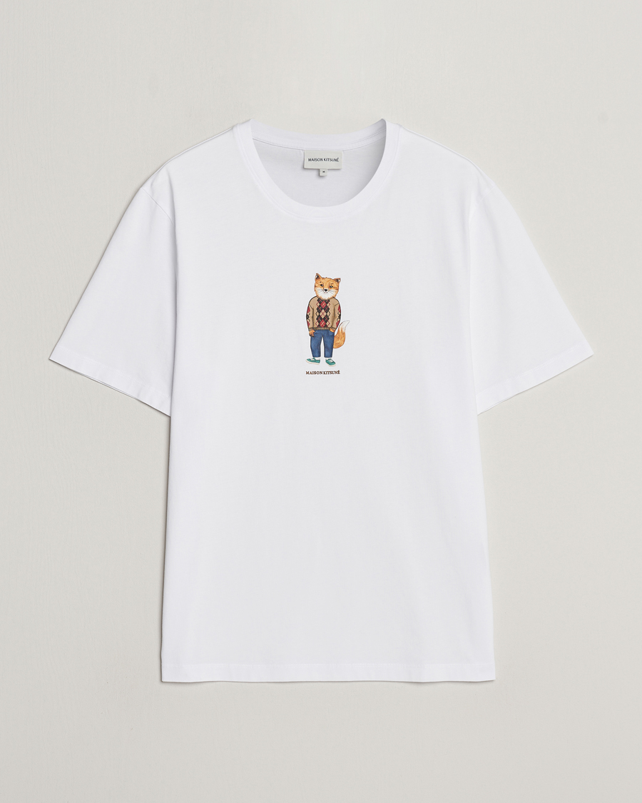 Mies |  | Maison Kitsuné | Dressed Fox T-Shirt White