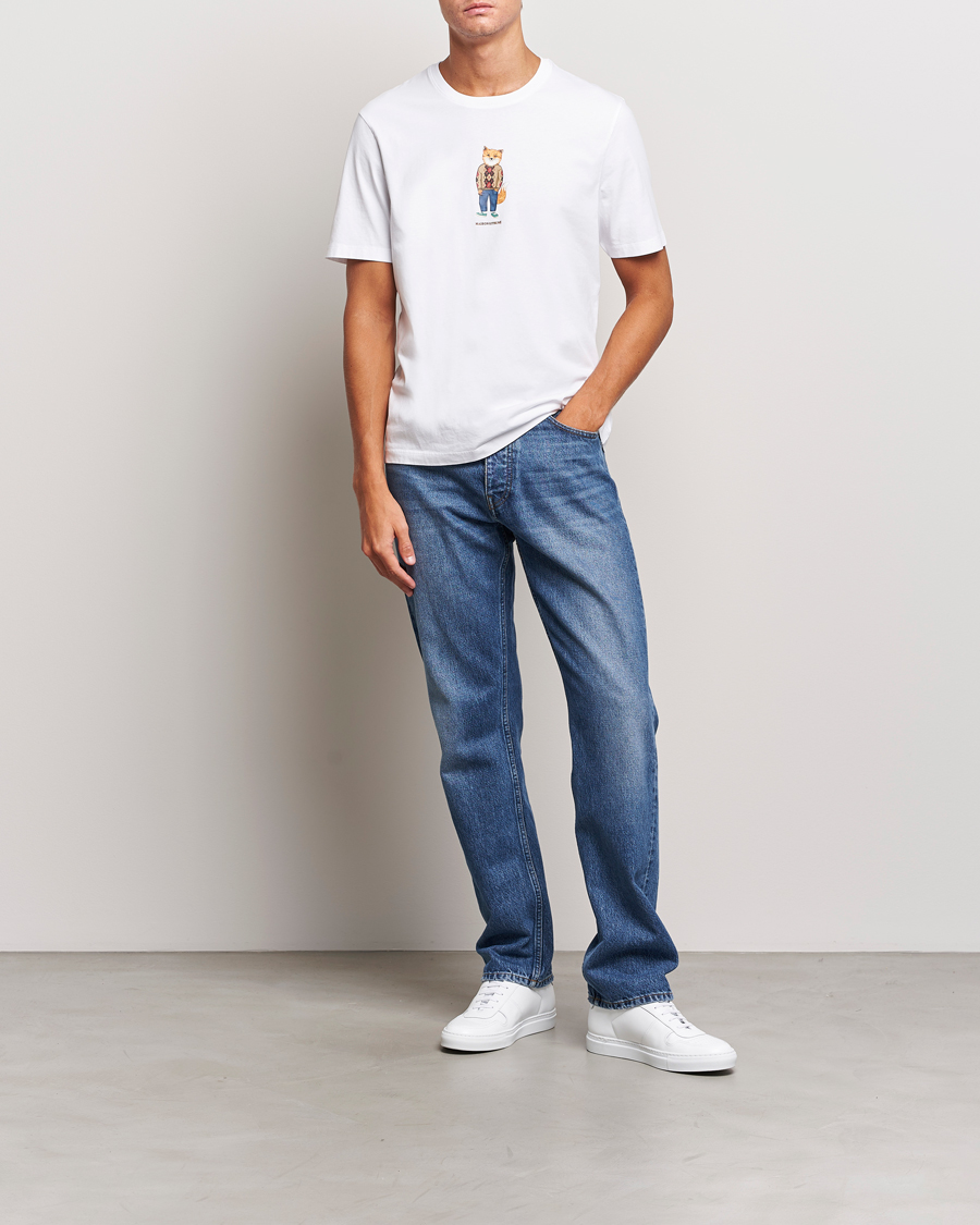 Mies | T-paidat | Maison Kitsuné | Dressed Fox T-Shirt White