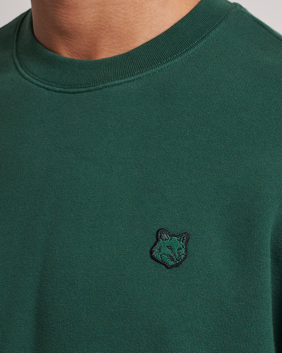 Mies | Puserot | Maison Kitsuné | Tonal Fox Head Sweatshirt Bottle Green