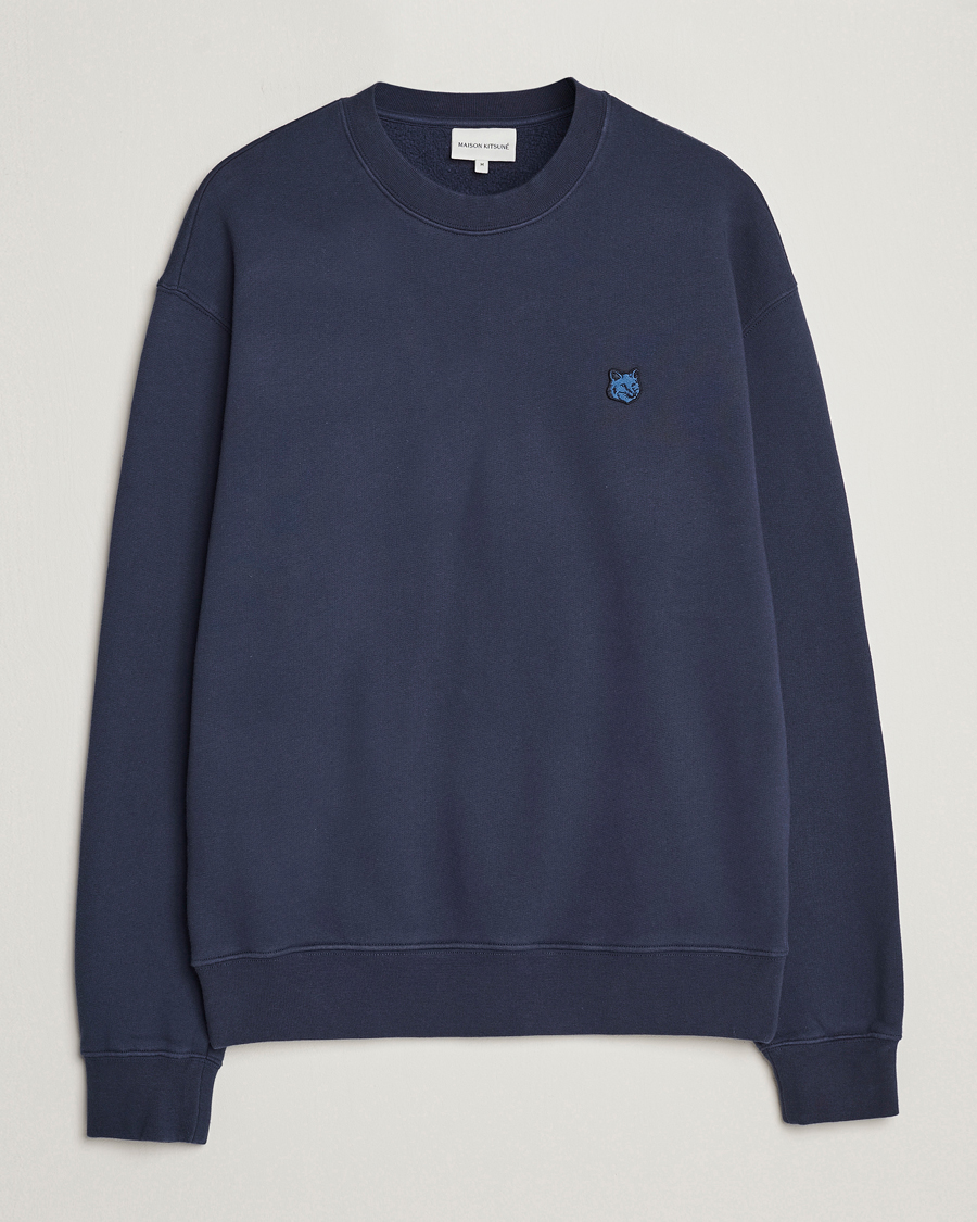 Mies | Puserot | Maison Kitsuné | Tonal Fox Head Sweatshirt Ink Blue