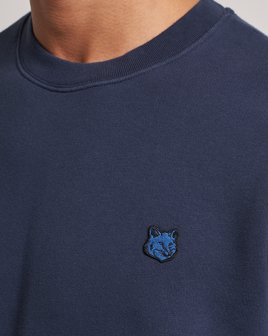 Mies | Puserot | Maison Kitsuné | Tonal Fox Head Sweatshirt Ink Blue