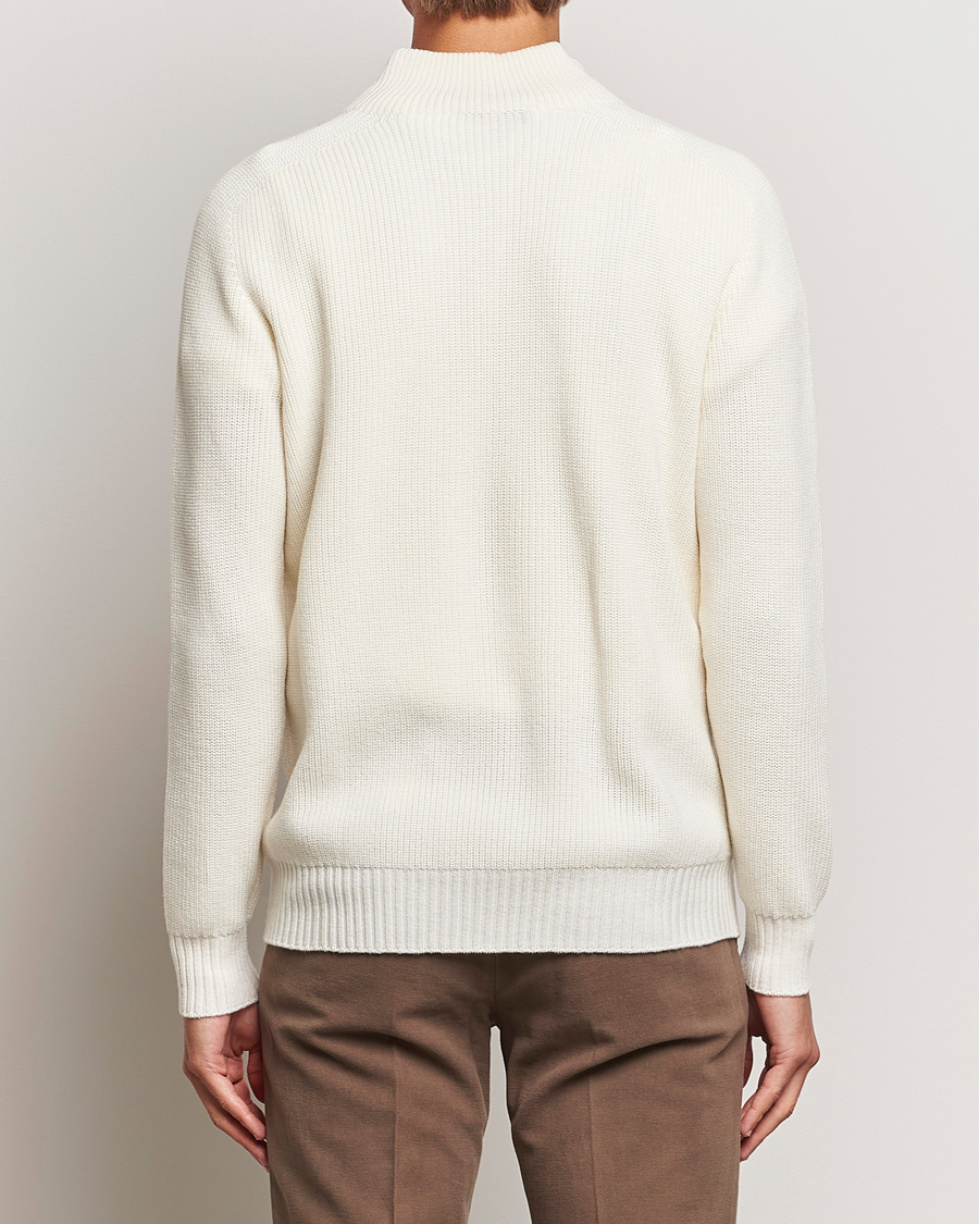 Mies | Puserot | Gran Sasso | Rainwool Half Zip White