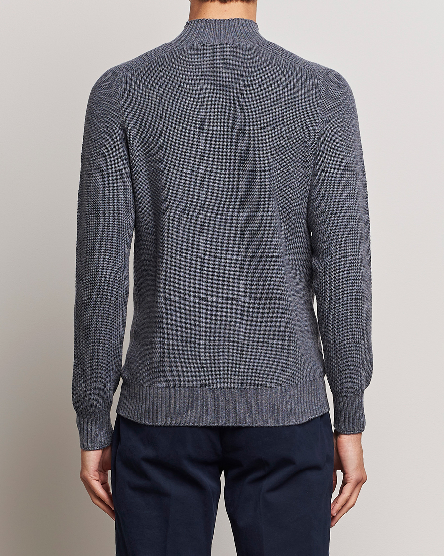 Mies | Puserot | Gran Sasso | Rainwool Mock Neck Grey Melange