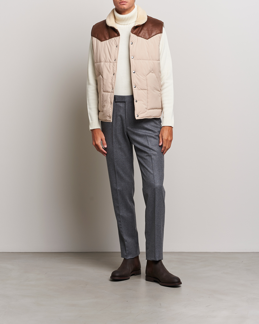 Mies | Takit | Gran Sasso | Aspen Padded Vest Beige/Brown