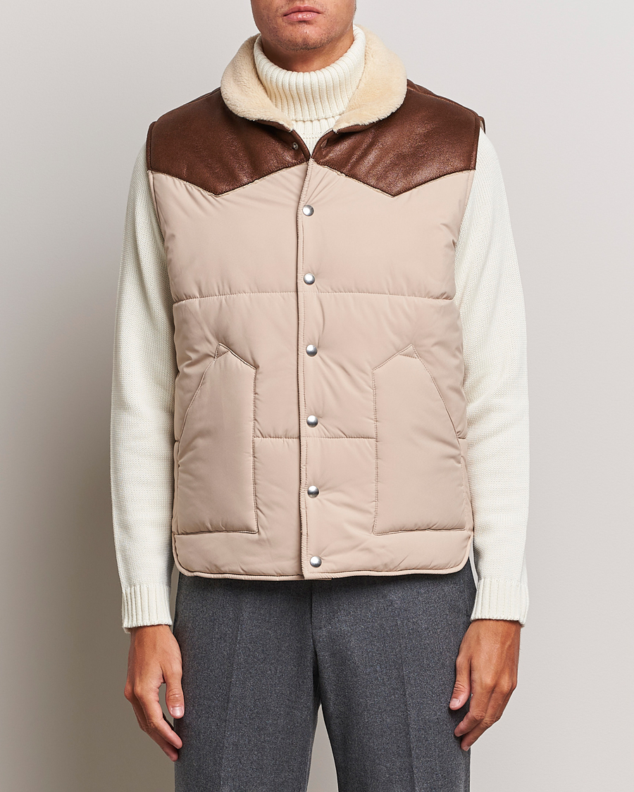 Mies | Takit | Gran Sasso | Aspen Padded Vest Beige/Brown