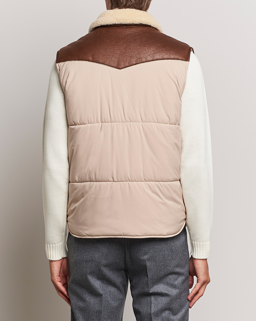 Mies | Takit | Gran Sasso | Aspen Padded Vest Beige/Brown