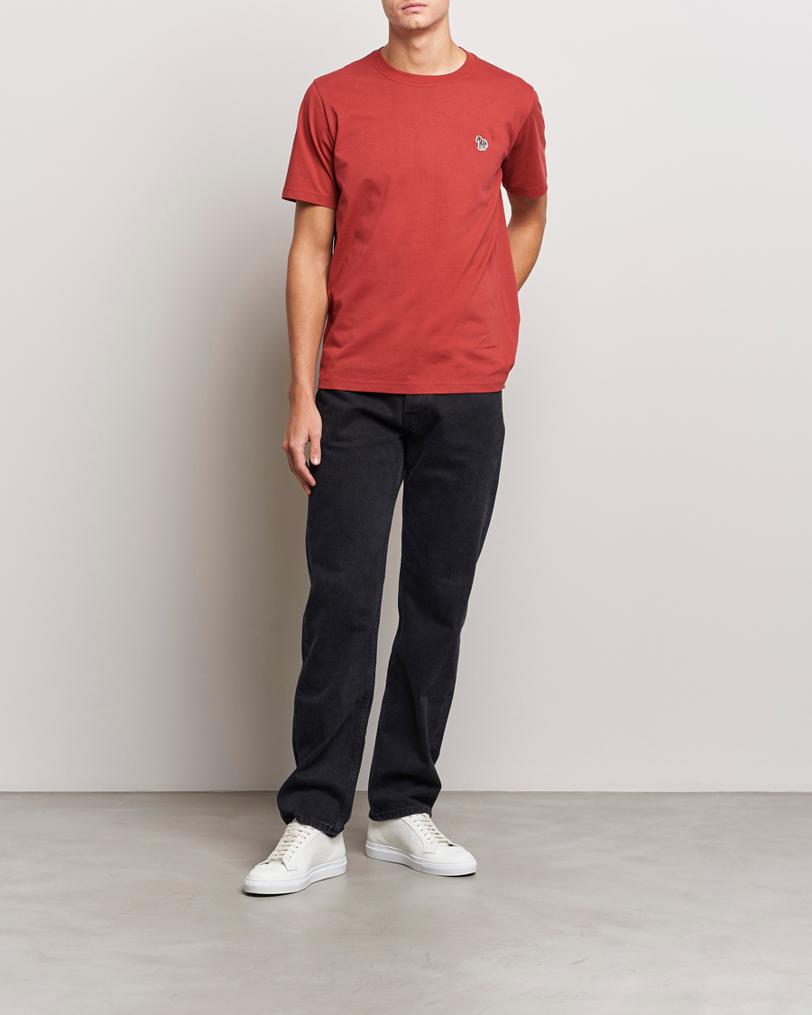 Mies | T-paidat | PS Paul Smith | Organic Cotton Zebra T-Shirt Dark Red
