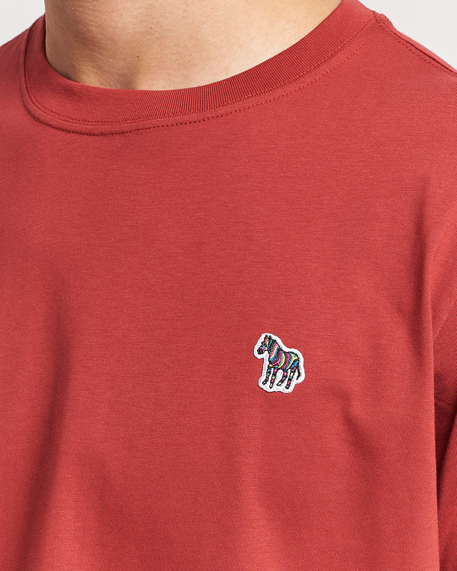 Mies | T-paidat | PS Paul Smith | Organic Cotton Zebra T-Shirt Dark Red