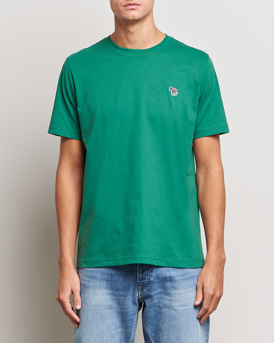 Mies | Paul Smith | PS Paul Smith | Organic Cotton Zebra T-Shirt Green