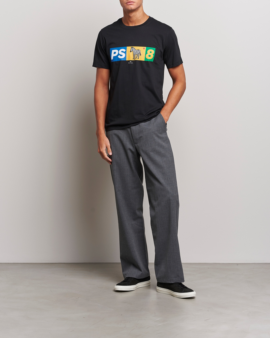Mies | T-paidat | PS Paul Smith | PS8 Zebra Crew Neck T-Shirt Black
