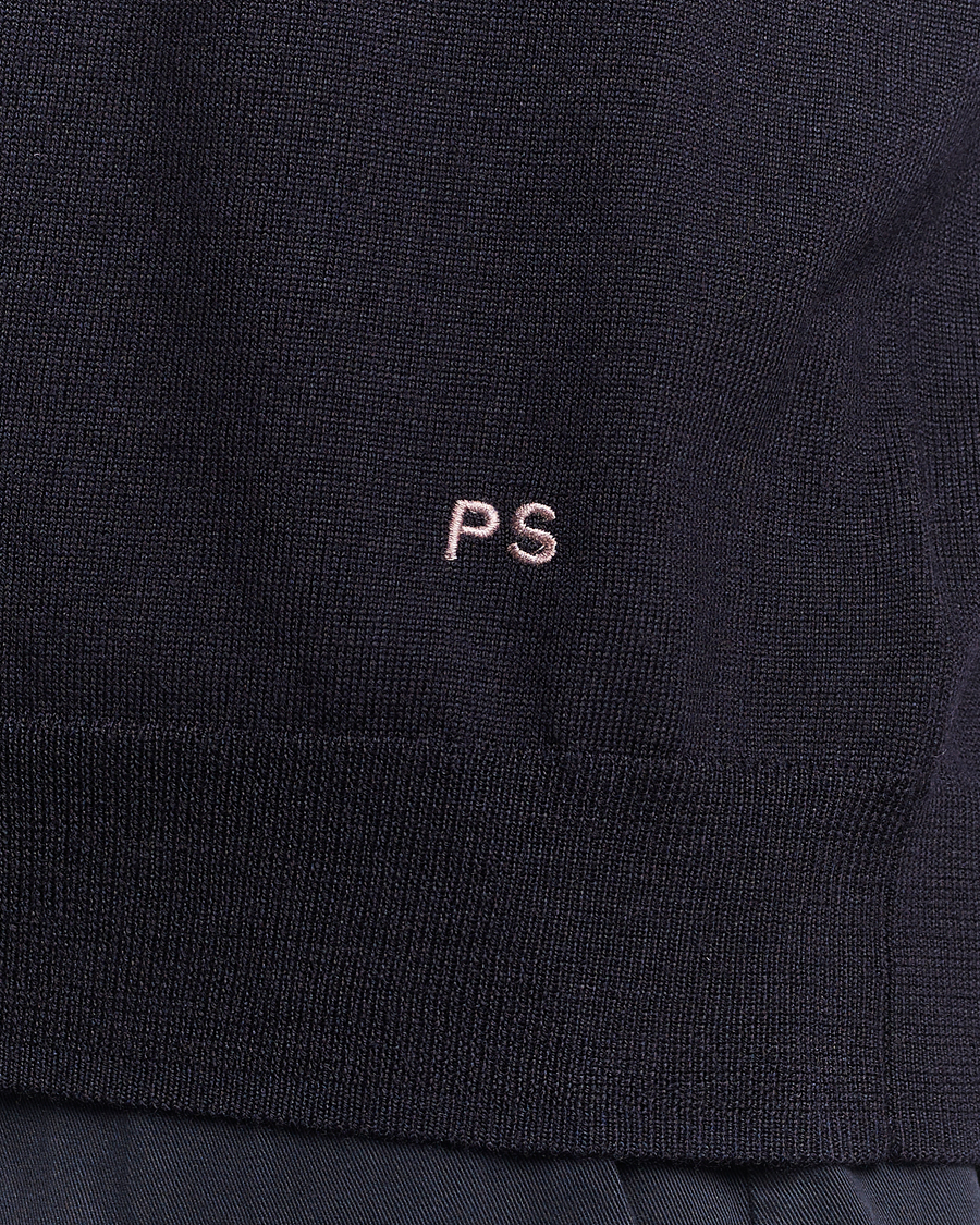 Mies | Puserot | PS Paul Smith | Merino Wool Knitted Polo Navy