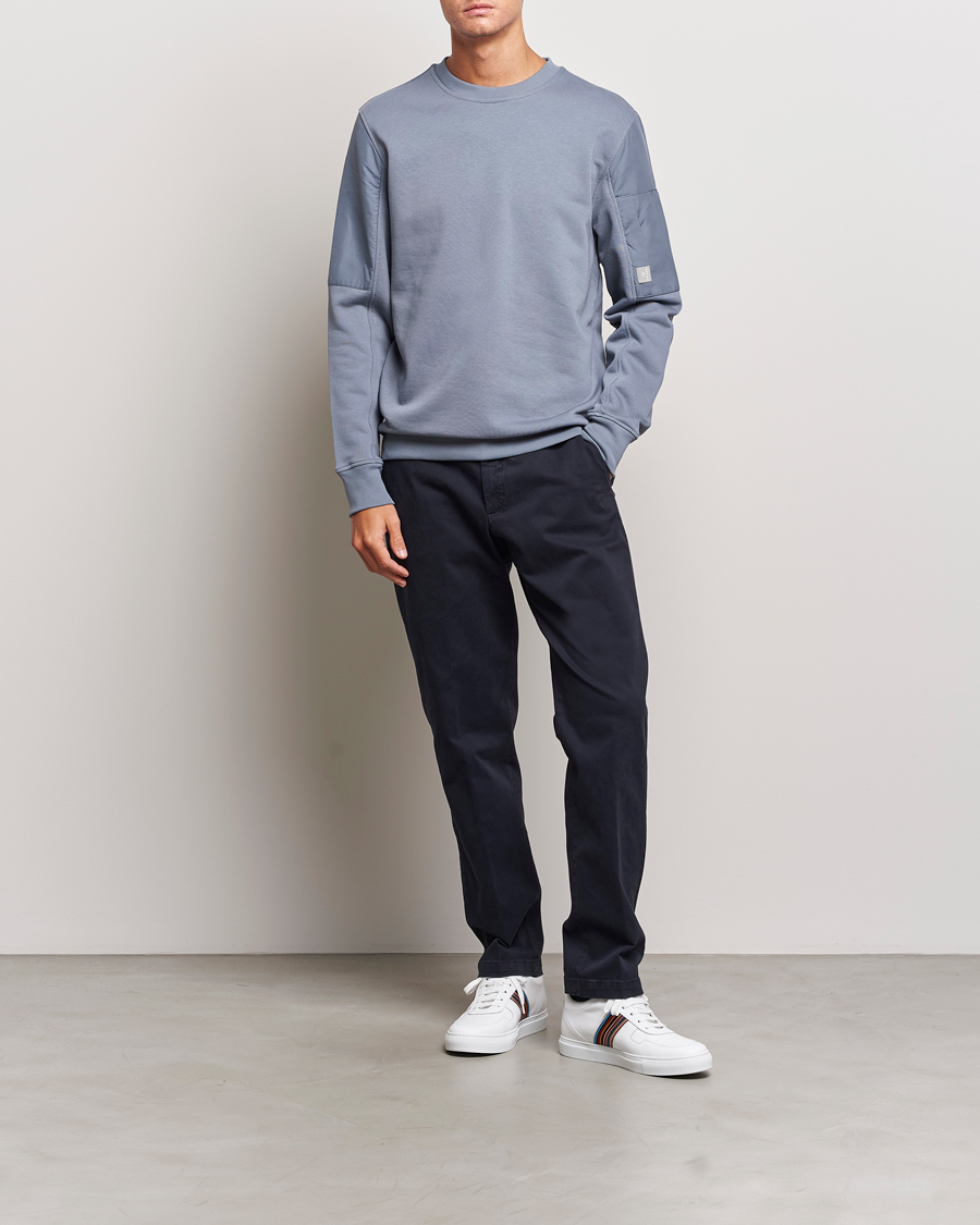 Mies | Puserot | PS Paul Smith | Organic Cotton Sweatshirt Washed Blue