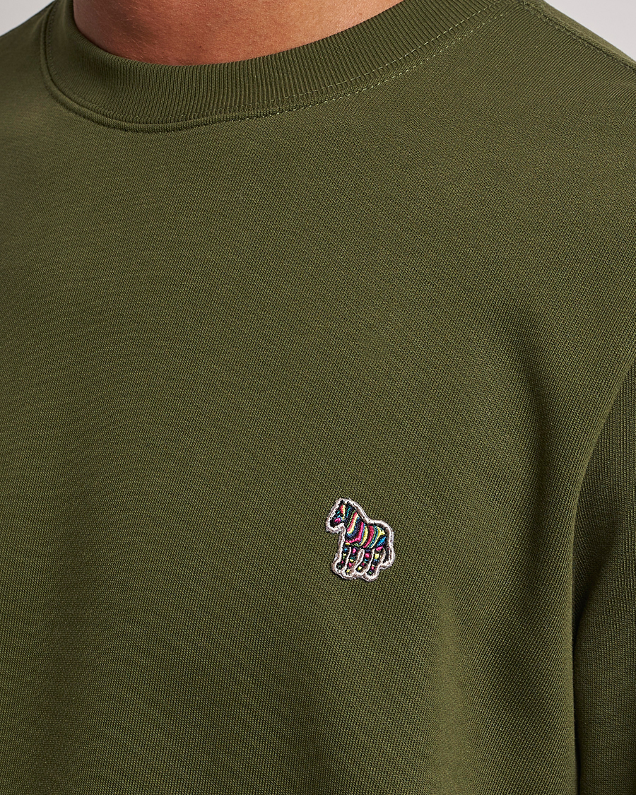 Mies | Puserot | PS Paul Smith | Organic Cotton Zebra Sweatshirt Olive