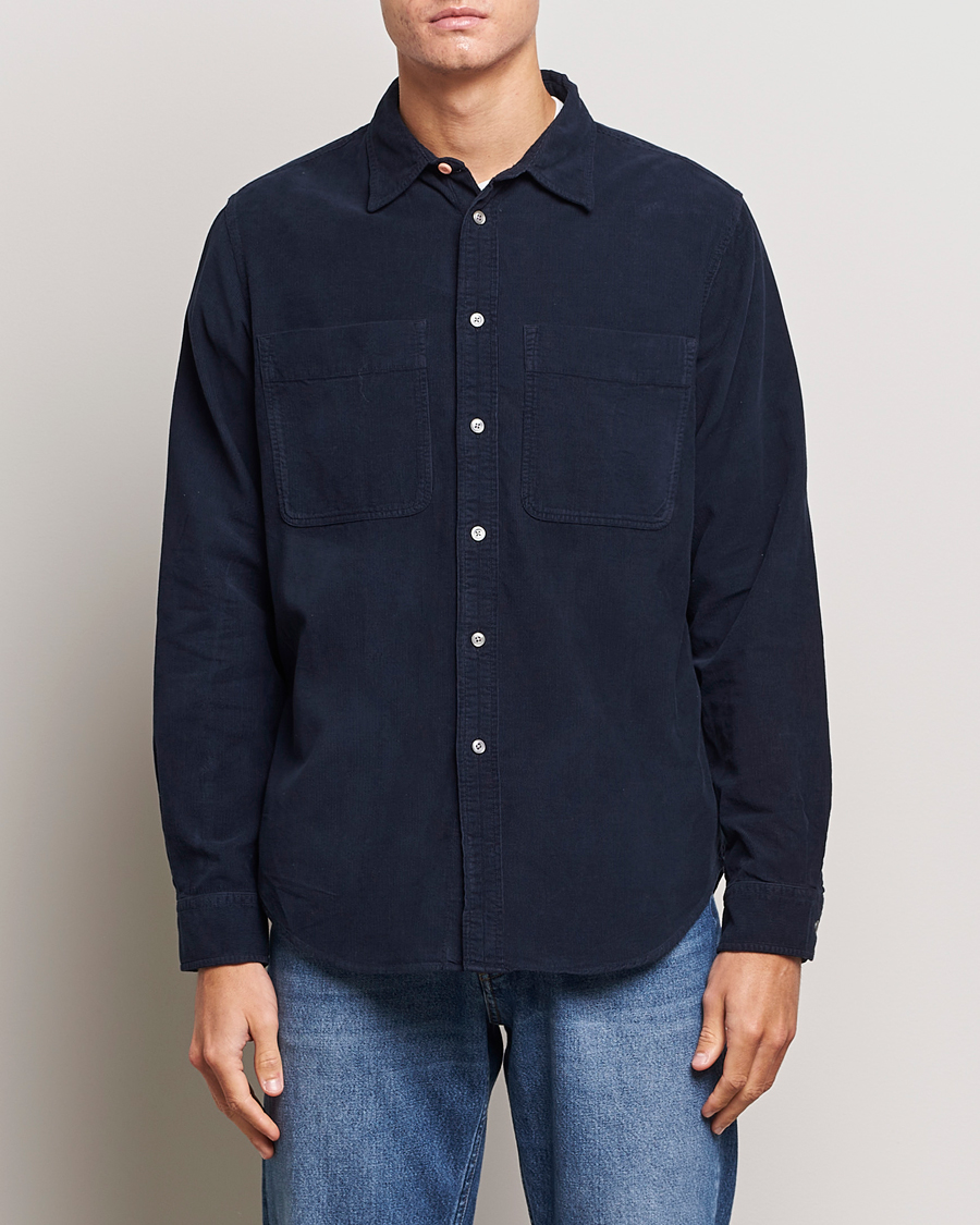 Mies | Rennot paidat | PS Paul Smith | Cotton Pocket Casual Shirt Navy