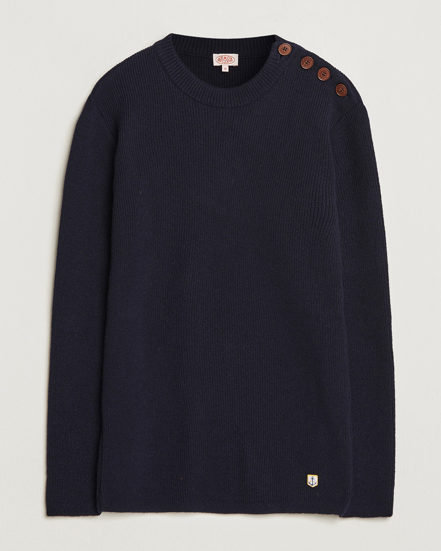 Mies | Puserot | Armor-lux | Pull Marin Lambswool Sweater Navy