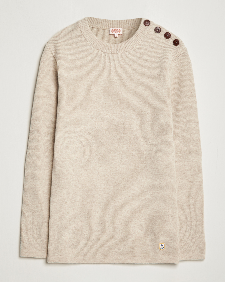 Mies | Puserot | Armor-lux | Pull Marin Wool Sweater Nature