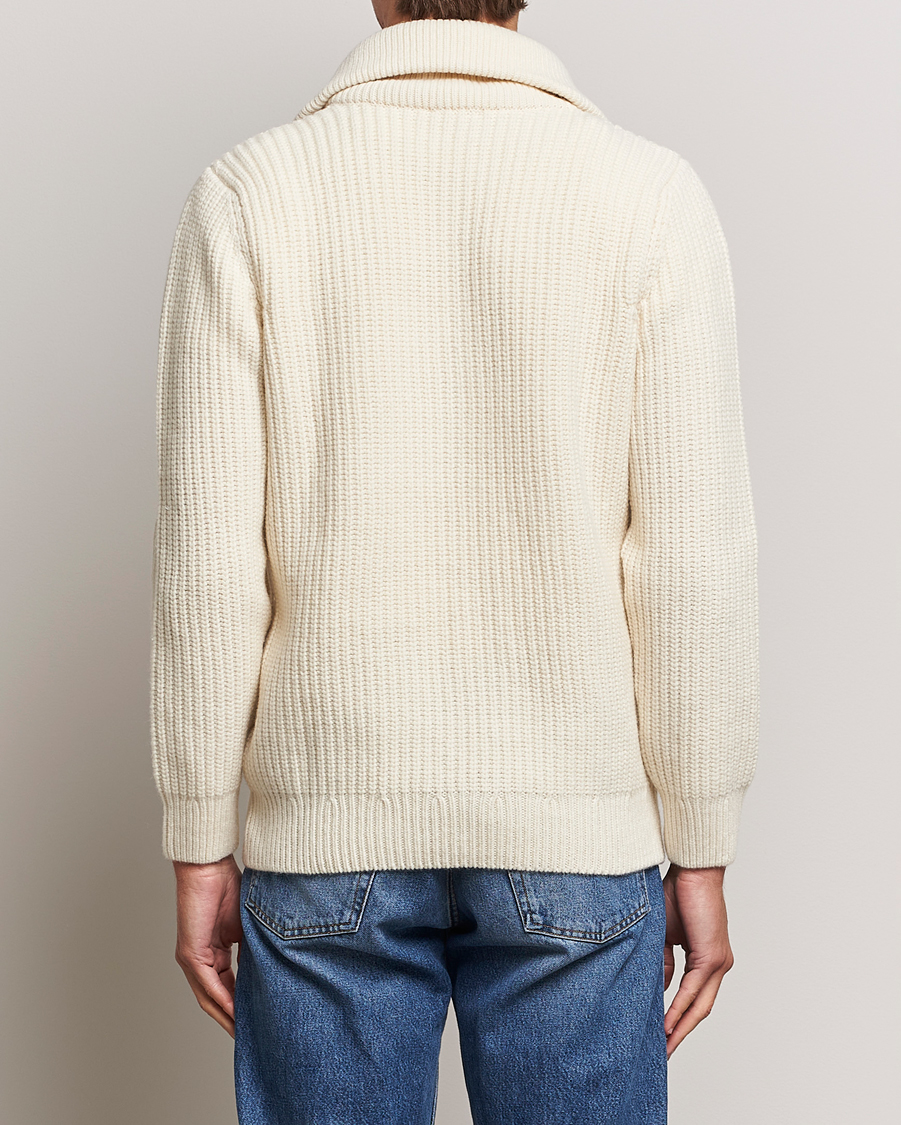 Mies | Puserot | Armor-lux | Pull Camionneur Wool Half Zip Nature