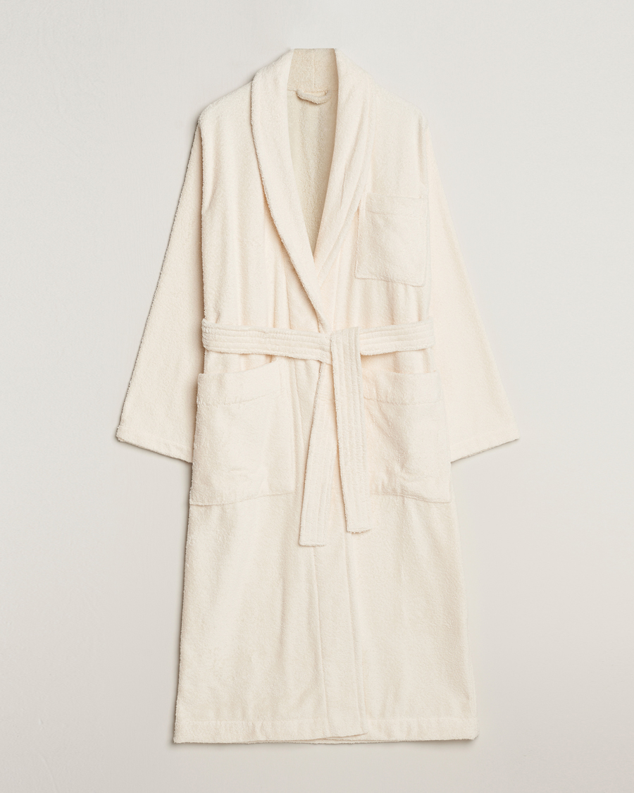 Mies | Yöpuvut ja kylpytakit | Tekla | Organic Terry Bathrobe Ivory