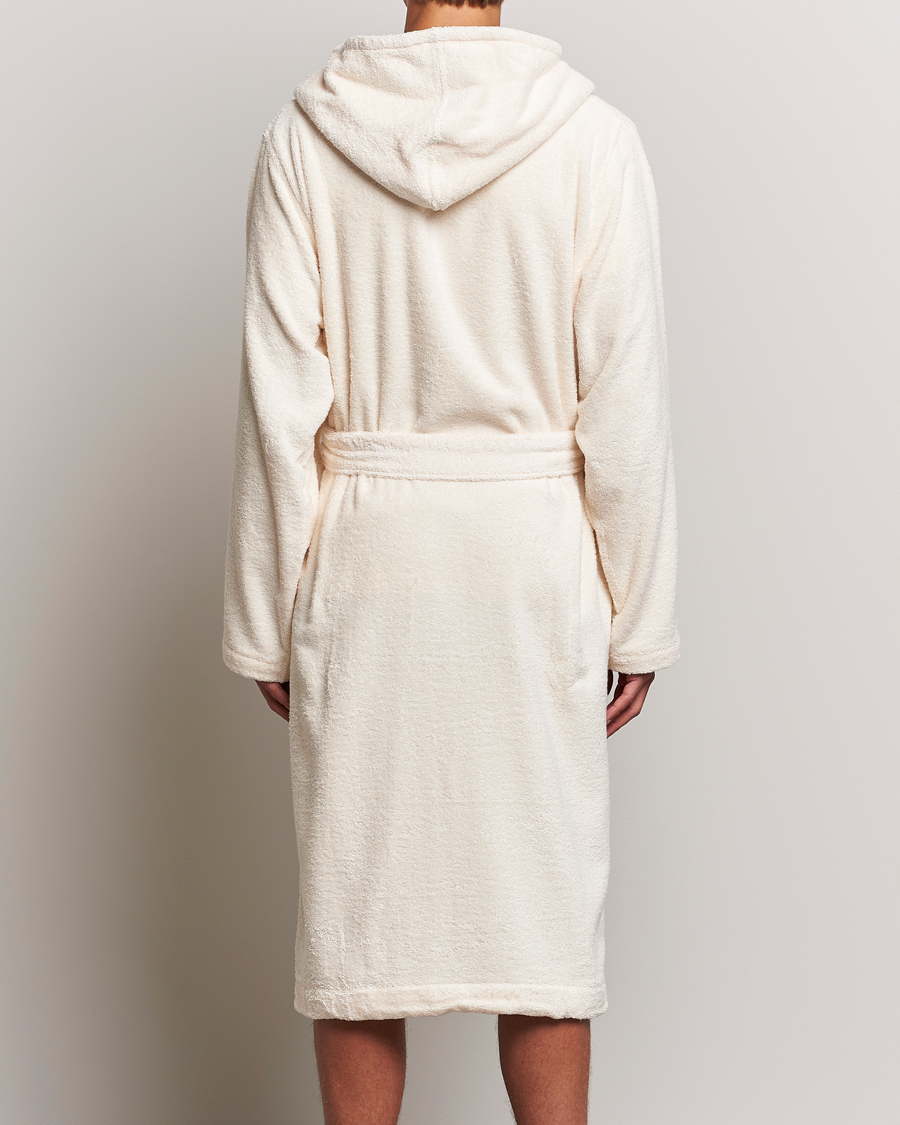 Mies | Yöpuvut ja kylpytakit | Tekla | Organic Terry Hooded Bathrobe Ivory