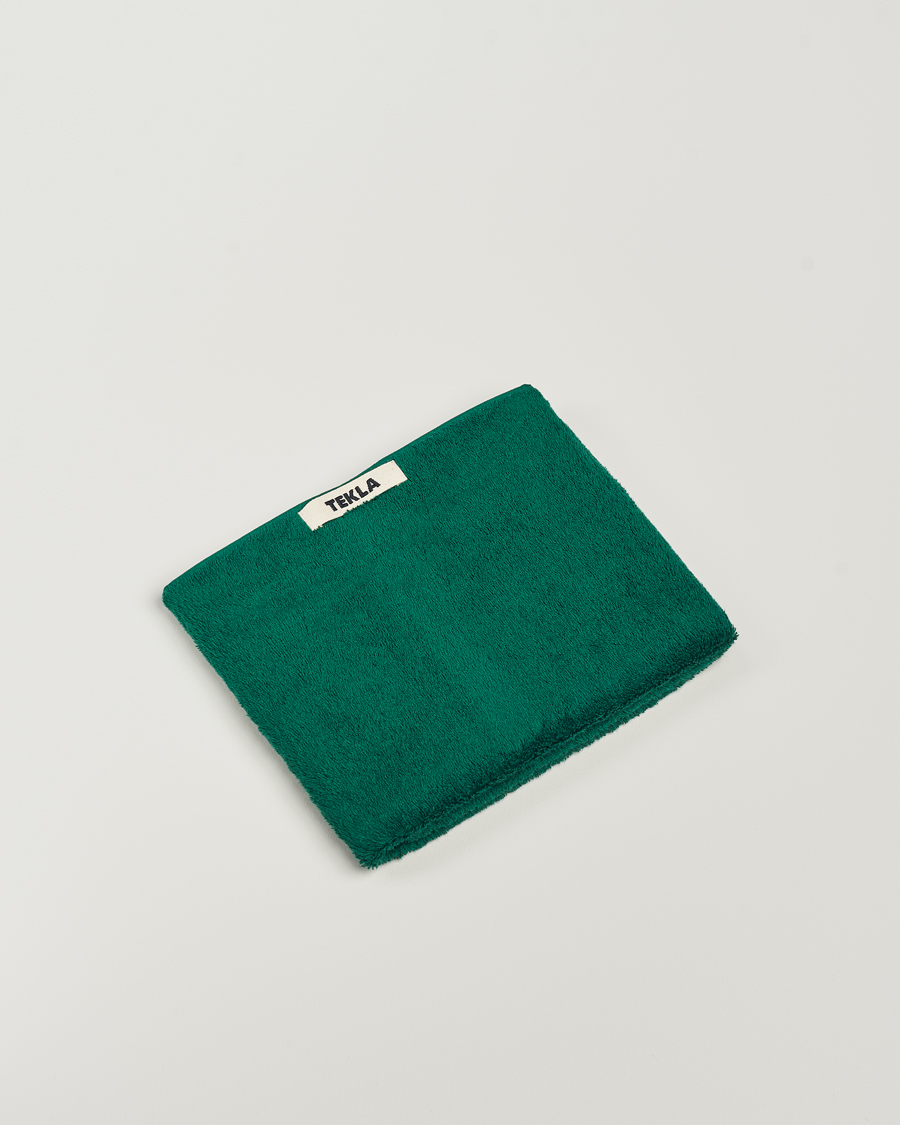 Mies | Tekla Organic Terry Hand Towel Teal Green | Tekla | Organic Terry Hand Towel Teal Green