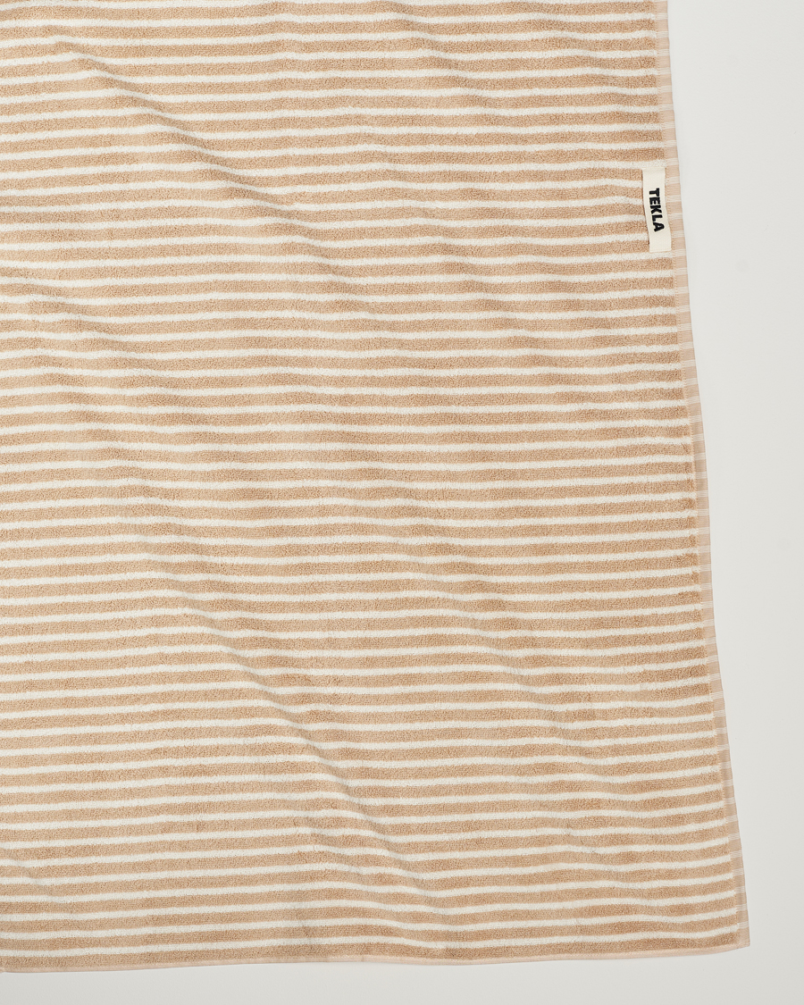 Mies | Lifestyle | Tekla | Organic Terry Bath Towel Ivory Stripe