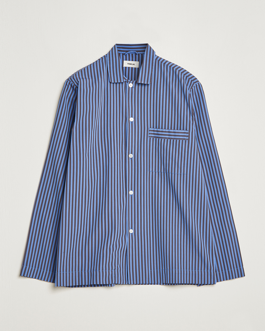 Mies | Yöpuvut ja kylpytakit | Tekla | Poplin Pyjama Shirt Verneuil Stripes