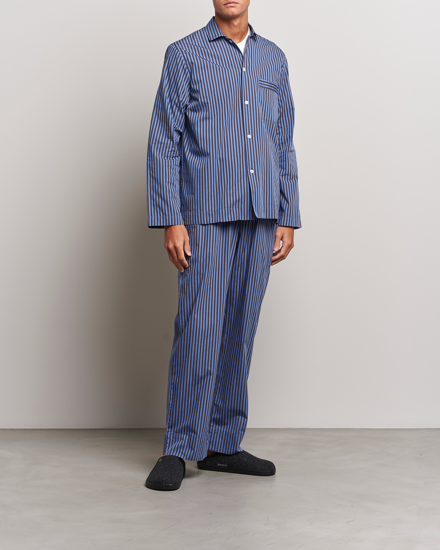 Mies | Yöpuvut ja kylpytakit | Tekla | Poplin Pyjama Shirt Verneuil Stripes