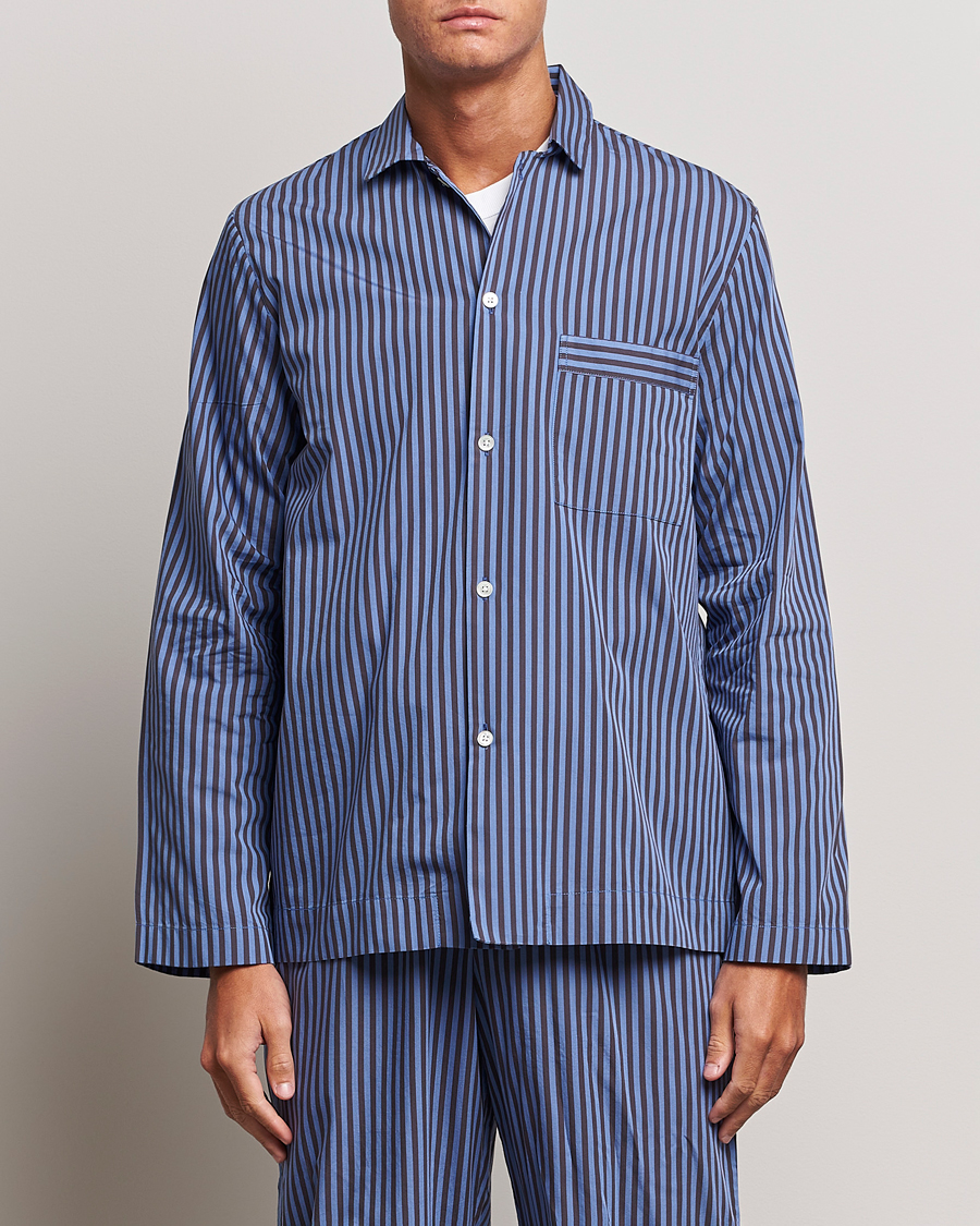 Mies | Yöpuvut ja kylpytakit | Tekla | Poplin Pyjama Shirt Verneuil Stripes