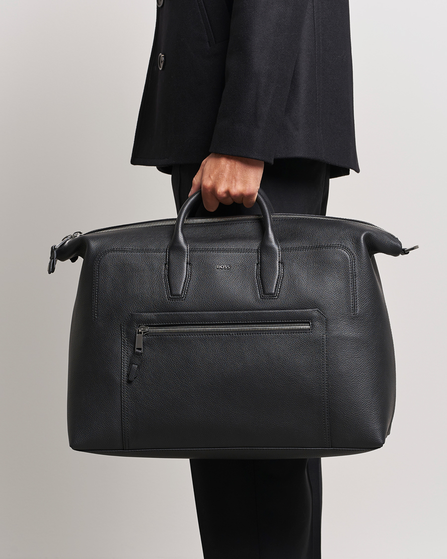 Mies |  | BOSS BLACK | Highway Leather Holdall Black