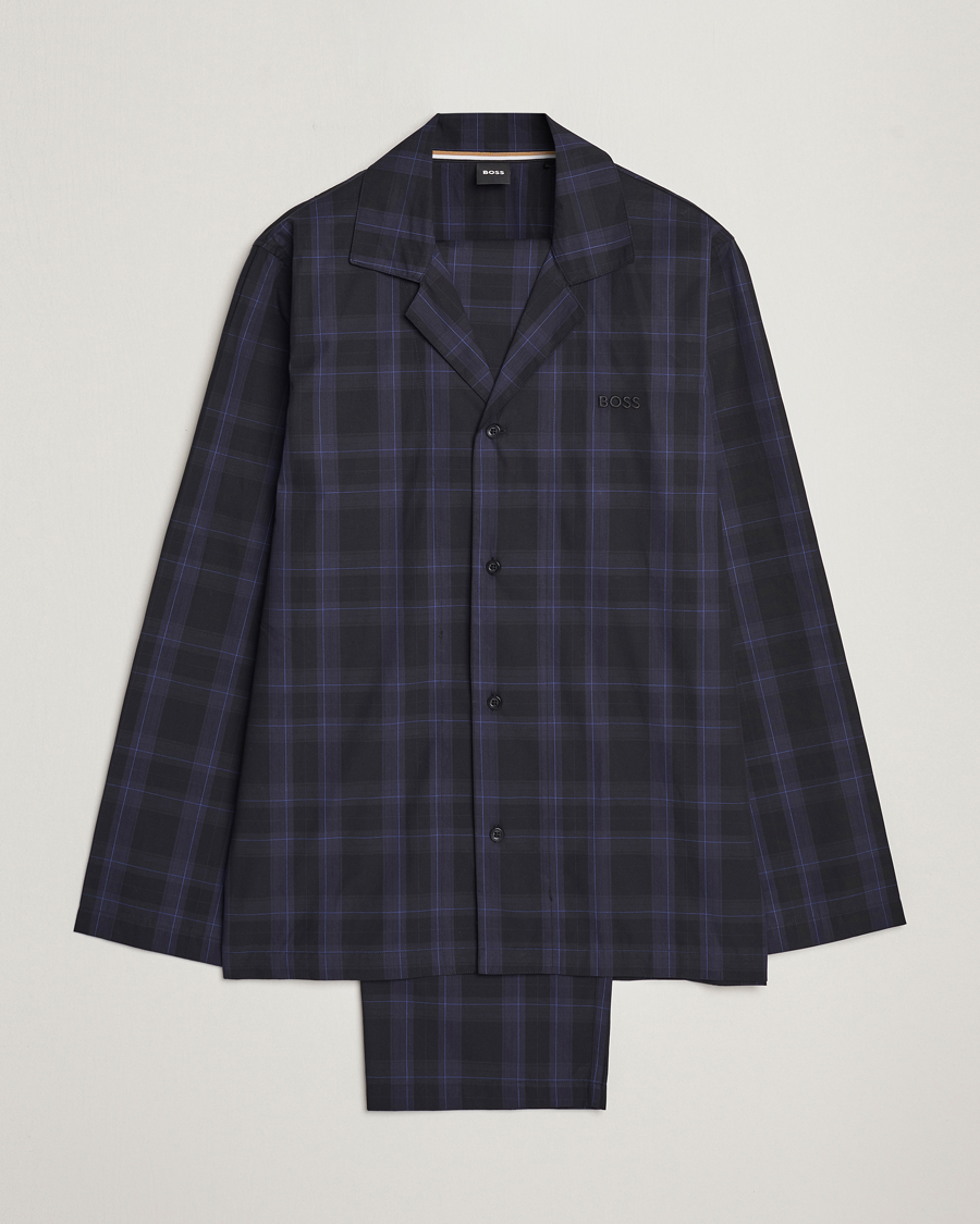 Mies |  | BOSS BLACK | Urban Checked Pyjama Set Blue Multi