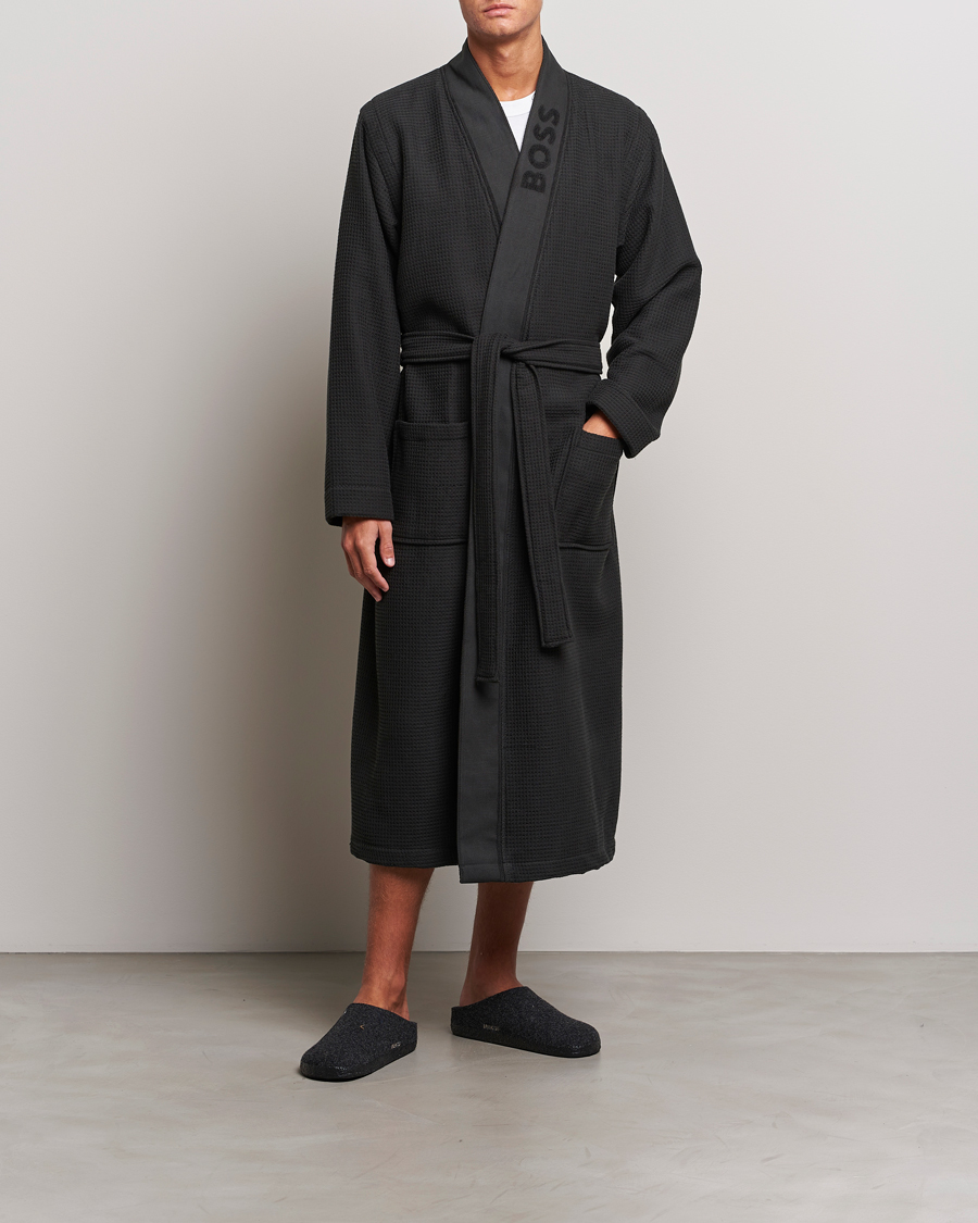Mies | Yöpuvut ja kylpytakit | BOSS BLACK | Waffle Kimono Black