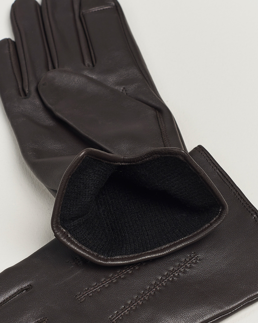 Mies | BOSS BLACK Hainz Leather Gloves Medium Brown | BOSS BLACK | Hainz Leather Gloves Medium Brown