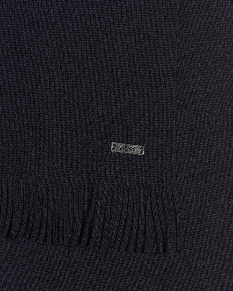 Mies | Kaulaliinat | BOSS BLACK | Albas Wool Scarf Dark Blue