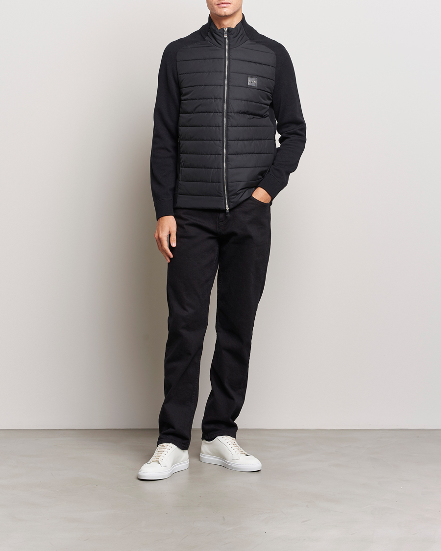 Mies | Puserot | BOSS BLACK | Medesimo Hybrid Full Zip Black